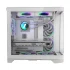 1st Player UV5 Mid Tower White Micro-ATX Gaming Desktop Casing with Fan, HUB & Controller