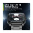 Amazfit Pop 3S Amoled Display Black Calling Smart Watch (Metallic Strap)