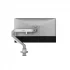 AOC AM200H1 17-34 Inch Silver & White Adjustable Single Arm Monitor Desktop Mount Stand
