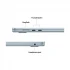 Apple MacBook Air (Early 2025) Apple M4 16GB RAM, 512GB SSD 15.3 Inch Liquid Retina Display Sky Blue MacBook Laptop
