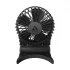 Arctic Summair 2GO Black Rechargeable Pocket Fan with Stand #AEBRZ00027A (5W, 5000mAh)