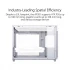 Asus Prime AP201 Mini Tower White Micro-ATX Desktop Case