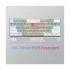 Aula F3261 RGB Hot Swap (Blue Switch) Wired White & Gray Mechanical Gaming Keyboard