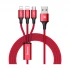 Baseus CAMLL-SU09 Rapid Series 3-in-1 USB Male to Micro & Dual Lightning Cable / Converter / HUB Price in Bangladesh