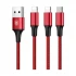 Baseus CAMLL-SU09 Rapid Series 3-in-1 USB Male to Micro & Dual Lightning Cable / Converter / HUB in BD
