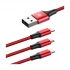Baseus CAMLL-SU09 Rapid Series 3-in-1 USB Male to Micro USB & Dual Lightning Cable / Converter / HUB