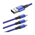 Baseus CAMLL-SU13 Rapid Series 3-in-1 USB Male to Micro USB & Dual Lightning Cable / Converter / HUB