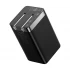 Baseus CCGP120001 GaN5 Pro USB & Dual USB-C 65W CN Black Charger / Charging Adapter with USB-C to USB-C 1 Meter Black Charging Cable #CCGP120001