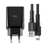 Baseus TZCCFS-R01 Speed Mini Dual USB 10.5W EU Black Charger / Charging Adapter with USB-A Male to Lightning 1 Meter Black Charging Cable #TZCCFS-R01