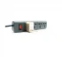 Belkin 3 Pin 4 Port Grey Power Strip # F9E400zb1.5MGRY