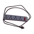 Belkin 3 Pin 4 Port Grey Power Strip # F9E400zb1.5MGRY