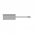 Belkin F4U092btSGY Type-C Male to HDMI, Dual USB, LAN, & SD Card Female Type-C Converter in BD