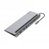 Belkin INC004btSGY Type-C Male to Type-C(PD), HDMI, DP, USB 2.0, Dual 3.0, LAN, SD, MicroSD, VGA & 3.5mm Female Type-C Converter