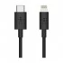 Belkin F8J239bt04-BLK USB Type-C Male to Lightning USB Cable
