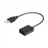 Boya USB Male to 3.5mm Female USB Converter