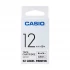 Casio XR-12X (12mm X 8M) Black on Transparent Tape Cartridge #CG86