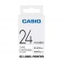 Casio XR-24WE1 Black on White Tape Cartridge #G27