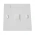 Commscope White Labeled Faceplate (1 Port) Network Accessories