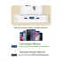 Deli 2 Pin 8 Port White Standing Power Strip #ET763, (1x USB, 2x USB-C) (3 Meter)
