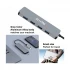 Dtech DCH-2946 Type-C Male to Quad USB Female Grey Hub #DCH-2946