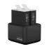 GoPro HERO9 Black Dual Battery Charger + Spare Compact Camera Accessories