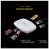 Havit H19 Tri USB 2.0 and Dual SD/TF/MS/M2 White Multi-Interface HUB