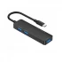 Havit HB43 USB Type-C Male to Tri USB, SD & TF Female Type-C Converter
