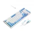 Havit KB891CM Wired Rainbow Backlit White & Blue Gaming Keyboard & Mouse Combo