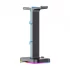 Havit TH650 RGB Black Headset Stand with Dual Hanger & 2 USB Ports