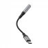Hoco Type-C Male to 3.5mm Female, Black & Gray Audio Converter #LS36
