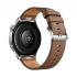 Huawei Watch GT5 Silver with Brown Composite Leather Strap 46mm GPS Bluetooth Calling Smart Watch