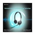 Inbertec UB815DM Duo Wired USB Noise Cancelling Black Headphone
