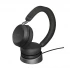 Jabra Evolve2 75 Link380a Stereo Black Bluetooth Headphone with Charging Stand