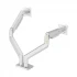 Kaloc KLC-DS160-2/S 22-32 inch Silver Adjustable Dual Arm Monitor Desktop Mount Stand