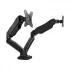 Kaloc KLC V28 17-27 inch LCD/LED Monitor Dual Arm Desk Mount Stand with Height Adjustable Gas Spring