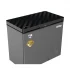 Kelvinator KCCF-225DFG 225L Dark Gray Glass Door Frost Freezer