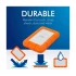 Lacie Rugged Mini 1TB USB 3.0 Orange Portable External HDD #LAC301558