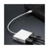 Lenovo Type-C Male to HDMI,VGA & USB Female White Multiport Converter #GX90T33021-3Y