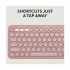 Logitech Pebble 2 Tonal Rose Bluetooth Keyboard & Mouse Combo #920-012189