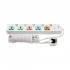 Many 3 Pin 5 Port White Power Strip # MTS-158 (5 Meter)