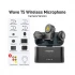 Maono Wave T5 Black Wireless Lavalier Microphone Combo (3xRX, 2xTX)