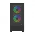 MaxGreen 310 Infinity Mid Tower Black Micro-ATX (Tempered Glass Side Window) Gaming Desktop Casing with Standard PSU & 3 x SN23 Infinity ARGB Fan