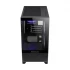 MaxGreen Panora PS5 Mid Tower Black Micro-ATX Gaming Desktop Casing with Standard PSU & 5 x SN02 ARGB Fan