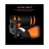 Meetion MT-CHR22 Black-Orange E-Sport Leather Reclining Gaming Chair with Footrest
