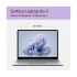 Microsoft Surface Laptop Go 3 for Business Intel Core i5 1235U 16GB RAM 256GB SSD 12.4 Inch PixelSense MultiTouch Display Platinum Surface Go Laptop
