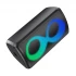 Monster Cycle RGB Black Portable Bluetooth Party Speaker with Wireless Microphone