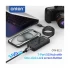 Onten OTN-8121 USB Male to 6 USB & LAN Female Black Converter #OTN-8121