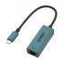 Onten OTN-9598D USB Type-C Male to LAN Female Crystal Teal Converter #OTN-9598D