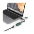 Onten OTN-UE106+ Type-C & USB Male to LAN Female Gray Converter #OTN-UE106+