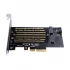 Orico ORICO PDM2 Dual M.2 NVME to PCI-E HDD and SSD Case